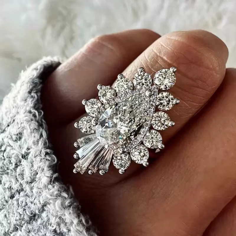 Huitan Exquisite Ringe, Zirkonia, Damen - Bild 3