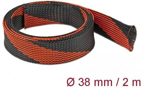 Delock 20753 Geflechtschlauch aus Polyester in Orange, Länge: 2 m - Bild 1