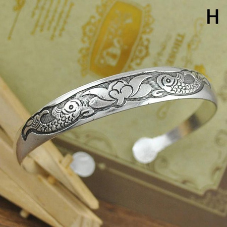 Fashion Maker 2 Armreif, Metall, Elefant, Blume, Damen, White