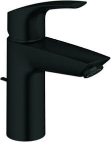 Grohe Eurosmart Waschtisch-Einhebelmischer mit Ablaufgarnitur in Matt Schwarz - Bild 1