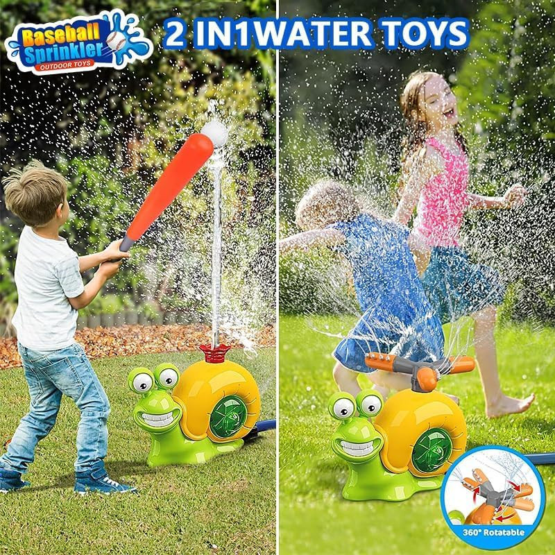 Bunter Schnecken-Spritzsprinkler aus Kunststoff als Wasserspielzeug für Kinder ab 3 Jahren - Bild 4