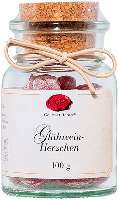 Gourmet Berner Glühwein-Herzchen Bonbons Glühweingeschmack 100 g - Bild 1