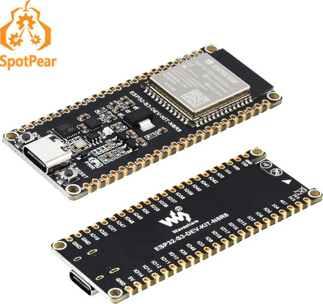 Spotpear ESP32 S3 Entwicklungsboard mit WLAN und Bluetooth in Schwarz - Bild 1