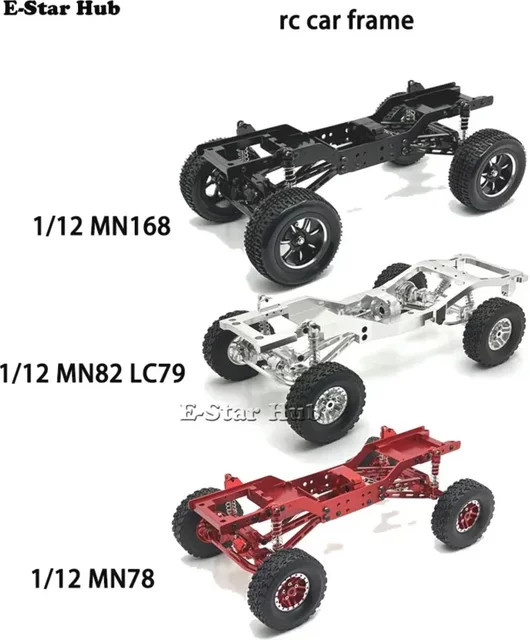 E-Star Hub RC Auto Vollmetall-Chassisrahmen, Metall-Upgrade-Teile-Kit - Bild 1
