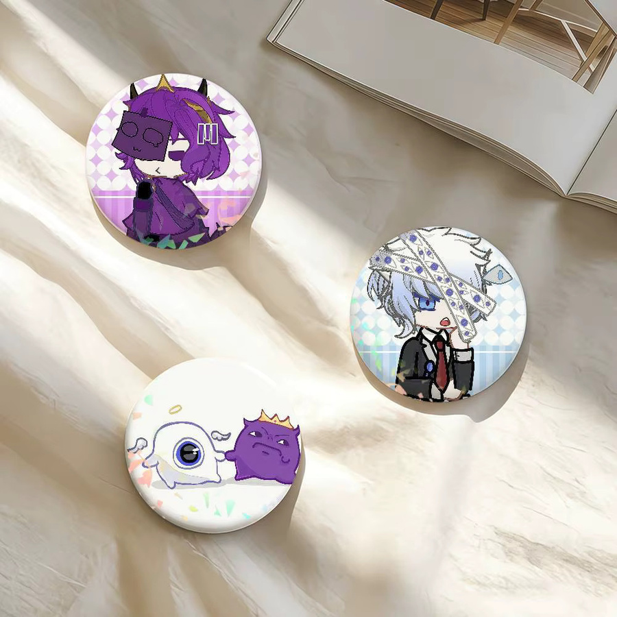 Wemmbu Eggchan Tax Duo Laser-Abzeichen-Pins, Bunt - Bild 3
