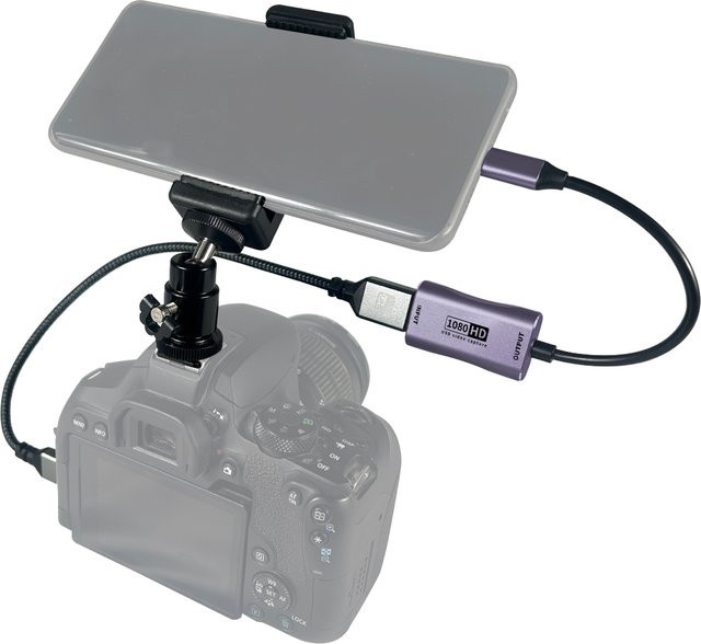 FEICHAO Mini-zu-HDMI-Adapterkabel für 4K-Videoaufnahmen mit Telefon, Tablet, Projektor und Camcorder - Bild 1