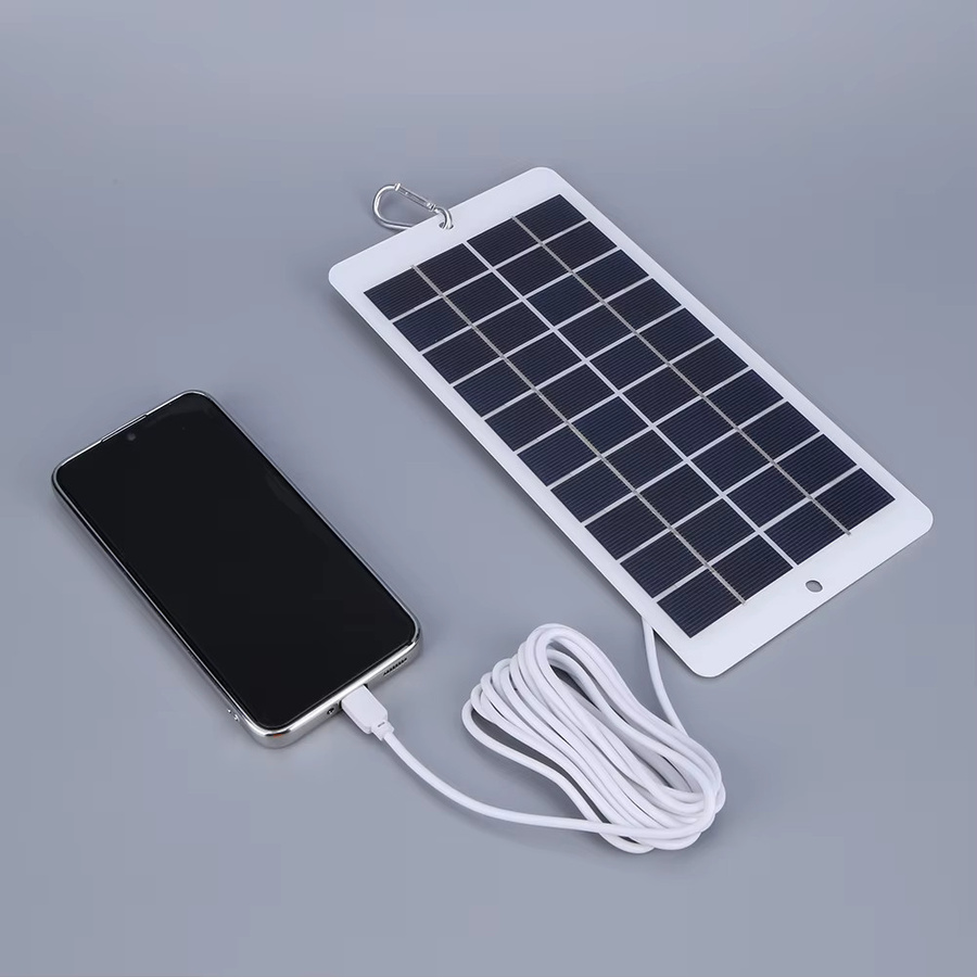 ALLOYSEED Tragbares Solar-Ladegerät mit 20 W und USB-C Anschluss, Weiß, inkl. 3 Meter Kabel - Bild 2