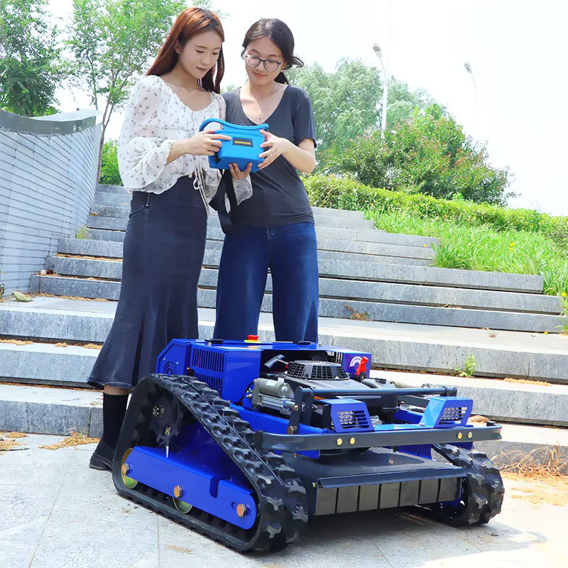TONGZHONG Ferngesteuerter Roboter-Rasenmäher Automatischer Rasentraktor in Blau für Profis - Bild 2