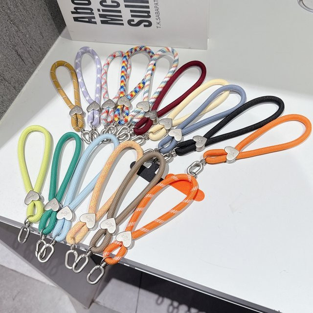 Longsheng Handy-Lanyard als gewebtes Armband im Denim-Muster für Damen - Bild 1