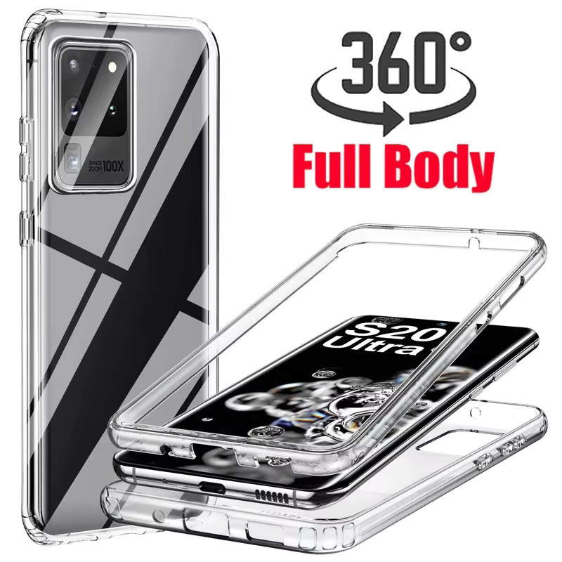 Transparente 360 Grad Vollschutz Hülle für Samsung Galaxy S26 S25 S24 S22 S21 S20 Ultra Note 20 A56 A57 A37 S10 S9 S8 Plus - Bild 2