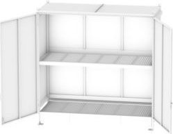 Regalcontainer BAUER CEN 36-2 aus Stahl mit Doppelflügeltor in Rot, B/T/H: 391,5 x 148,0 x 314,5 cm - Bild 1