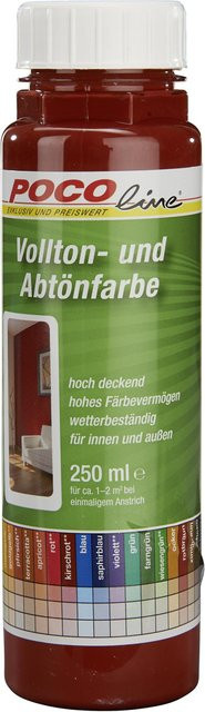 POCOline Dispersionsfarbe Matt Rotbraun 0,25 l - Bild 1