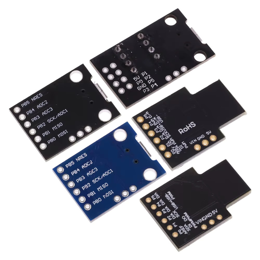 Digispark ATTINY85 Entwicklungsboard mit USB-C Anschluss in Blau und Schwarz für Arduino I2C/IIC Projekte - Bild 2