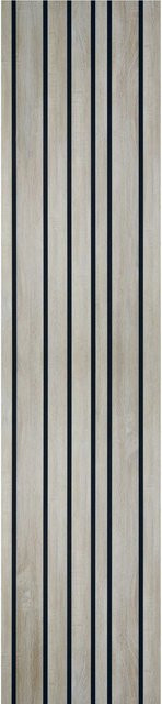 Kosche Akustikpaneel Andorra Eiche in Braun und Beige mit Holzoptik, Breite: 56,1 cm, Höhe: 240 cm - Bild 1