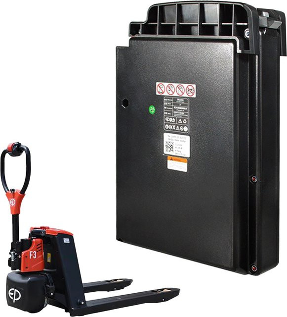 SPIDERWAY 24V 20Ah Li-Ion Lithium-Batterie in Schwarz für Elektro-Hubwagen Linde MT15C und EP Equipment F-Serie F4 (1,5t) - Bild 1