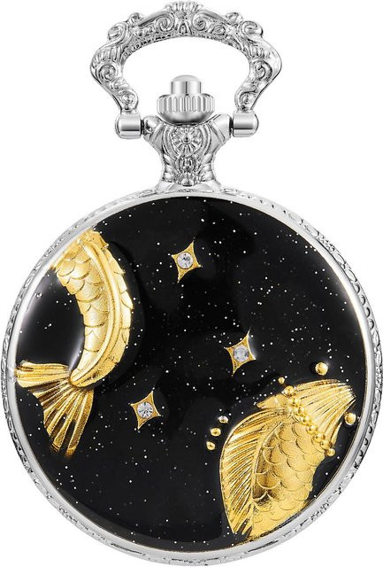 Le Jardin Halskette, Stern- und Mond-Quarz-Anhänger, Schwarz, Unisex - Bild 1