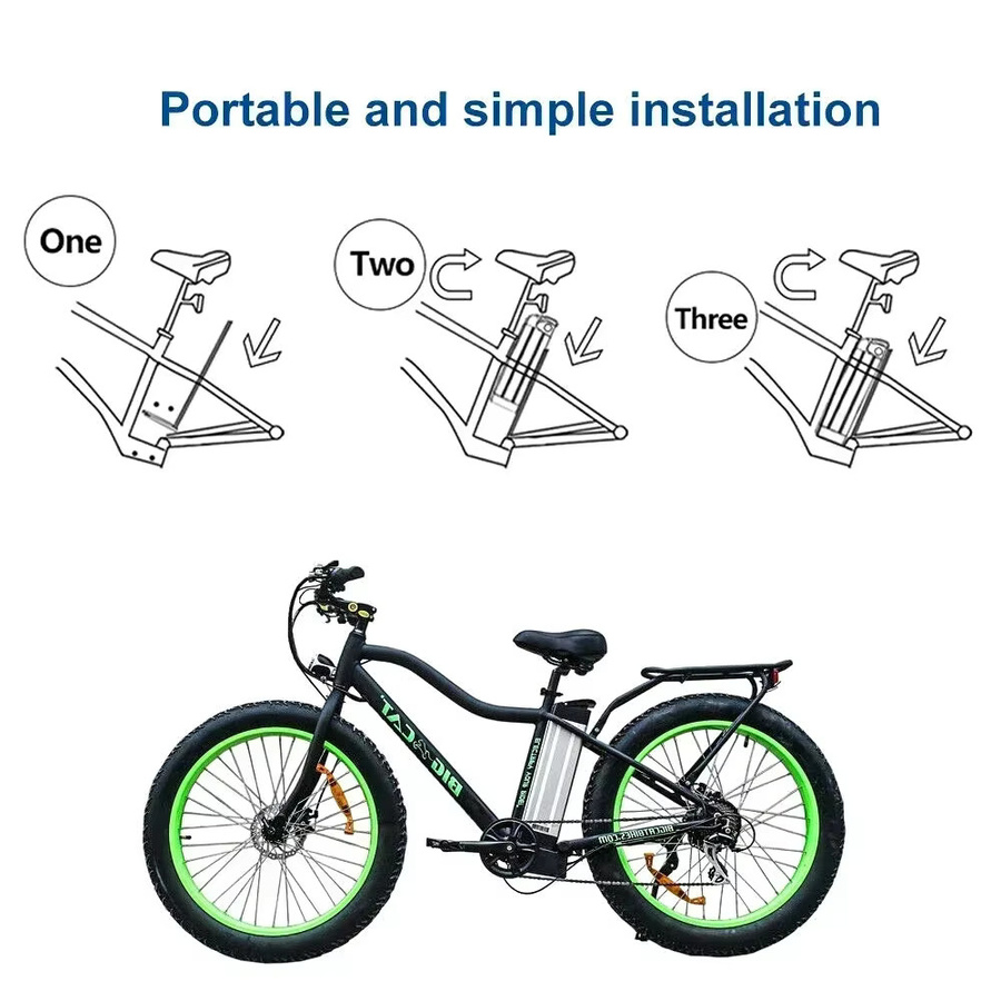 Bafang Silver Fish Li-Ion Akkupack mit 2A Ladegerät für 250W-1000W Motoren, erhältlich in 24V/36V/48V und 11Ah/15Ah/17Ah/20Ah - Bild 4
