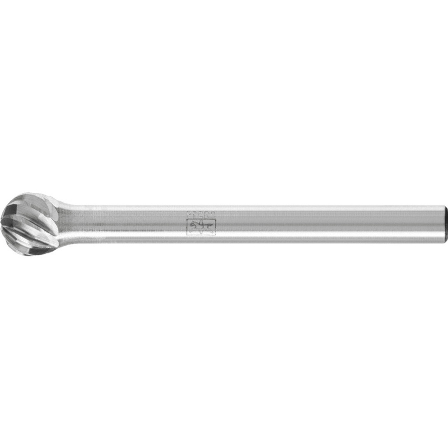 PFERD Hartmetall Hochleistungsfrässtift INOX Kugel KUD für Edelstahl, Farbe: Silber, Durchmesser: 0,5 x 0,4 mm, Schaft-Durchmesser: 3 mm - Bild 1
