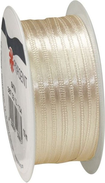 Satinband aus Polyester in Beige, Breite: 0,3 cm - Bild 1