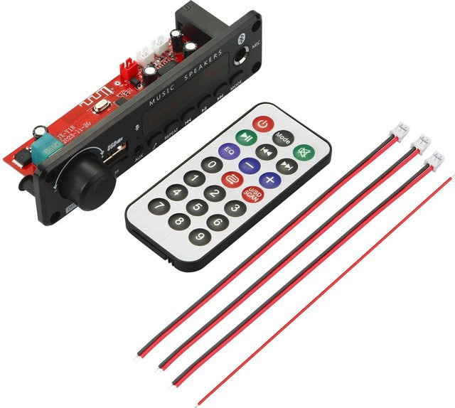 Meiteai-Car&Motor 50W Bluetooth MP3 Decoder Board mit FM Radio, USB, TF und 6,5mm Mikrofonanschluss für DC 12V DIY Audio-Systeme - Bild 1