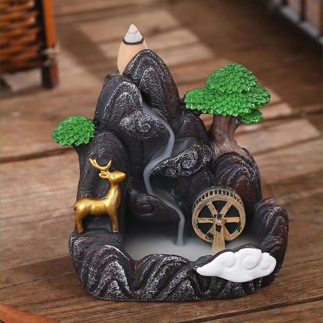 Mountain River Räucherstäbchenhalter im Retro-Design für Sandelholz zur Entspannung und Meditation - Bild 1