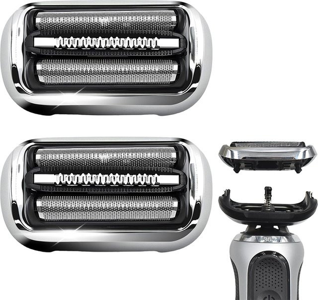 Braun S7 73S Ersatzkopffolie und Ersatzschneider für Elektrorasierer der Serie 7 in Silber - Bild 1