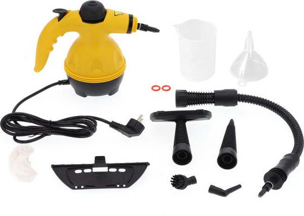 Aimo Mehrzweck-Dampfreiniger Handheld Tragbare Reinigungsmaschine für Zuhause und Auto in Gelb-Schwarz
