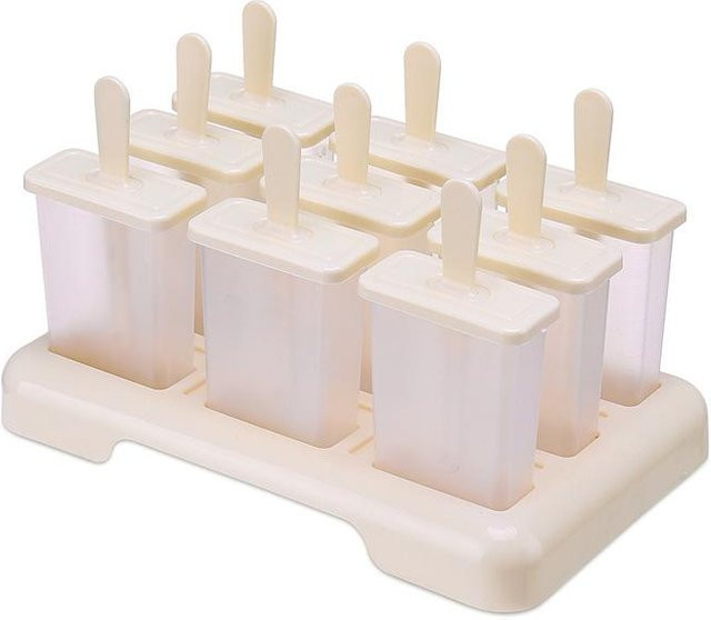Shenchou Eis am Stiel Form mit 9 Fächern in Beige zur Herstellung von hausgemachtem Eis - Bild 1