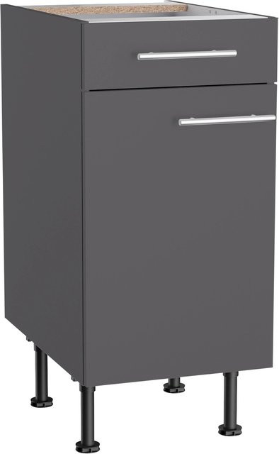 Optifit Küchen-Unterschrank Ingvar420 in Anthrazit Matt, B/T/H: 40 x 58,4 x 87 cm - Bild 1