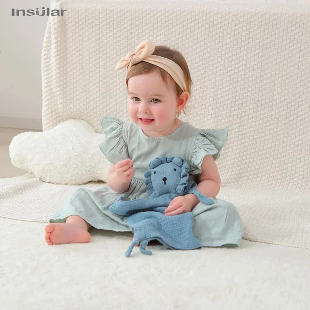 INSULAR Baby-Beruhigungstuch, Hasen-Plüsch-Kuscheltier, ab 0 Jahre - Bild 1