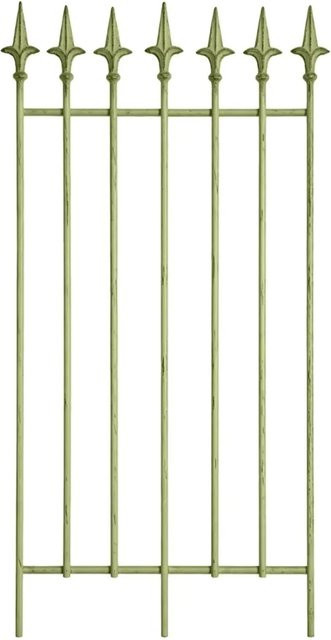 DELUKE Rankgitter FREYA Rankhilfe aus Metall in Antik-Grün, B: 50 cm, H: 100 cm - Bild 1