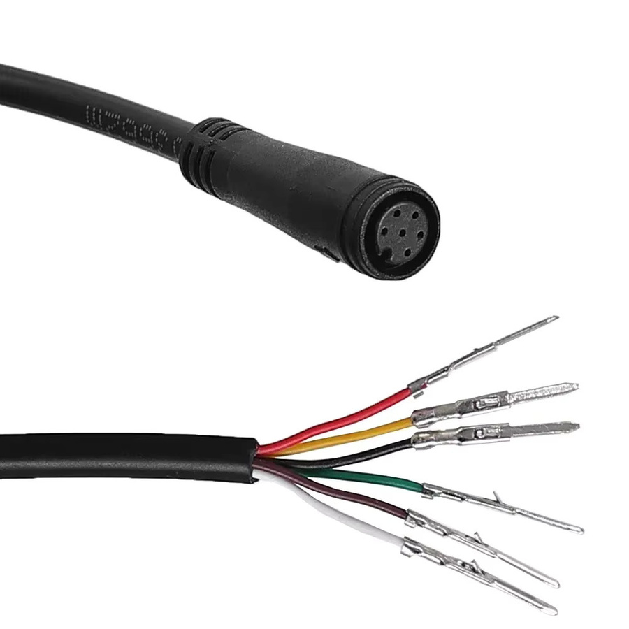 KUGOO Elektrisches Roller Dashboard Datenkabel für M4 Controller und LCD Panel, 5/6 Pin Instrument Linie, Schwarz - Bild 3