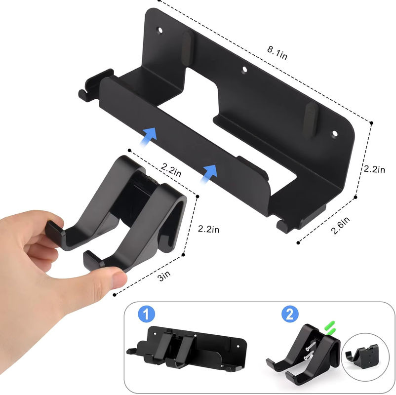 Aolion Wandhalterung für Switch 1/2 mit Controller-Haken und vertikalem Ständer in Schwarz - Bild 5