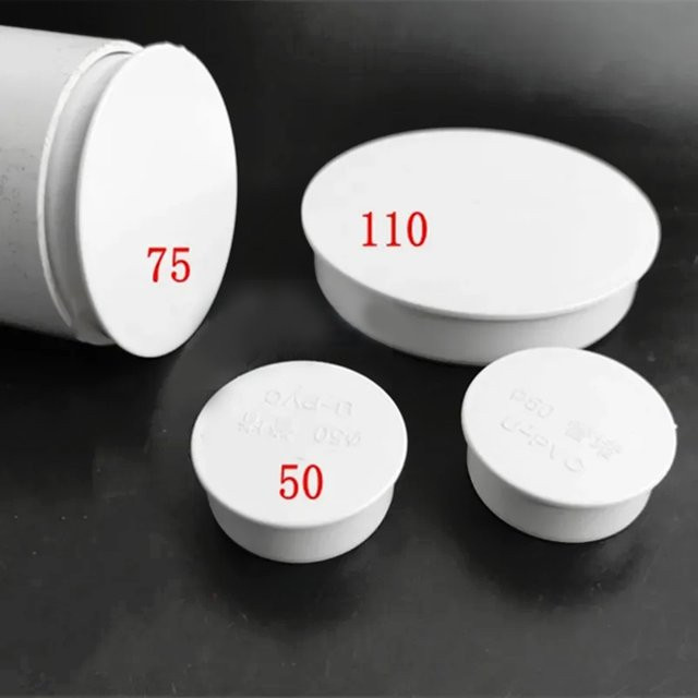 LeeandHan PVC-Schutzkappe für Abwasserrohre und Schläuche, Innenstopfkappe, Farbe: Weiß - Bild 1