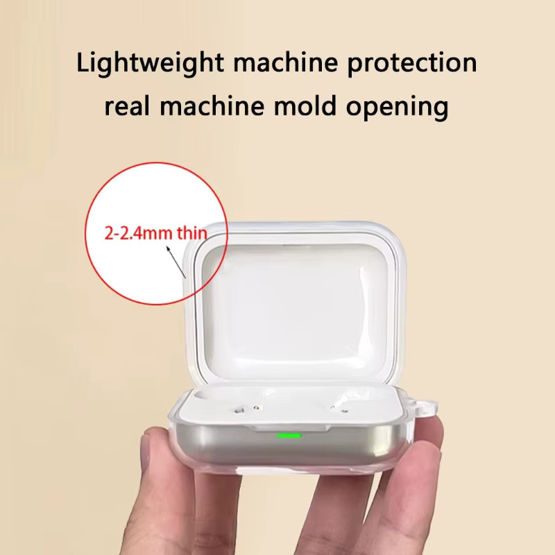 Flexible Silikon-Schutzhülle für Realme Buds Air 7 Pro in Transparent, stoßfeste und kratzfeste Abdeckung - Bild 1