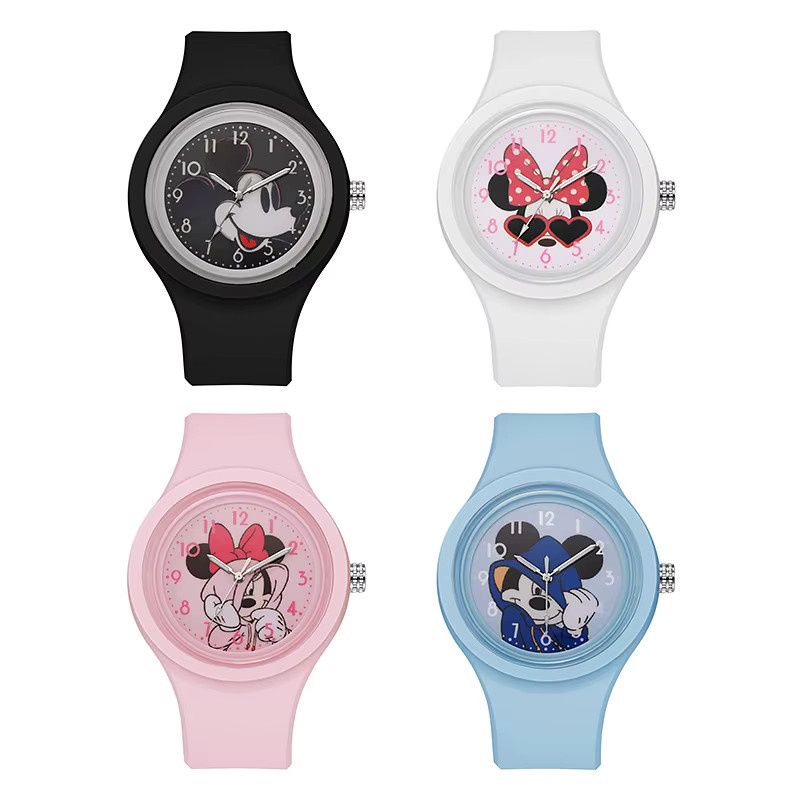 Disney Kinderuhr, Quarz, Schwarz, Kunststoff, Silikon, Rund - Bild 1