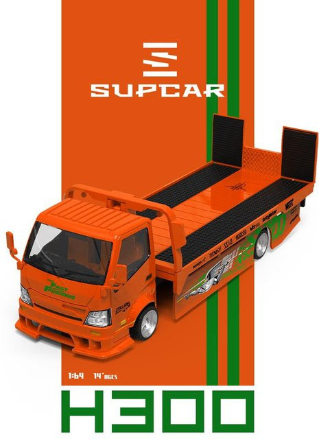 Speed And Passion H300 Tieflader-Transportanhänger, Modellauto, 1:64, ab 14 Jahren - Bild 1