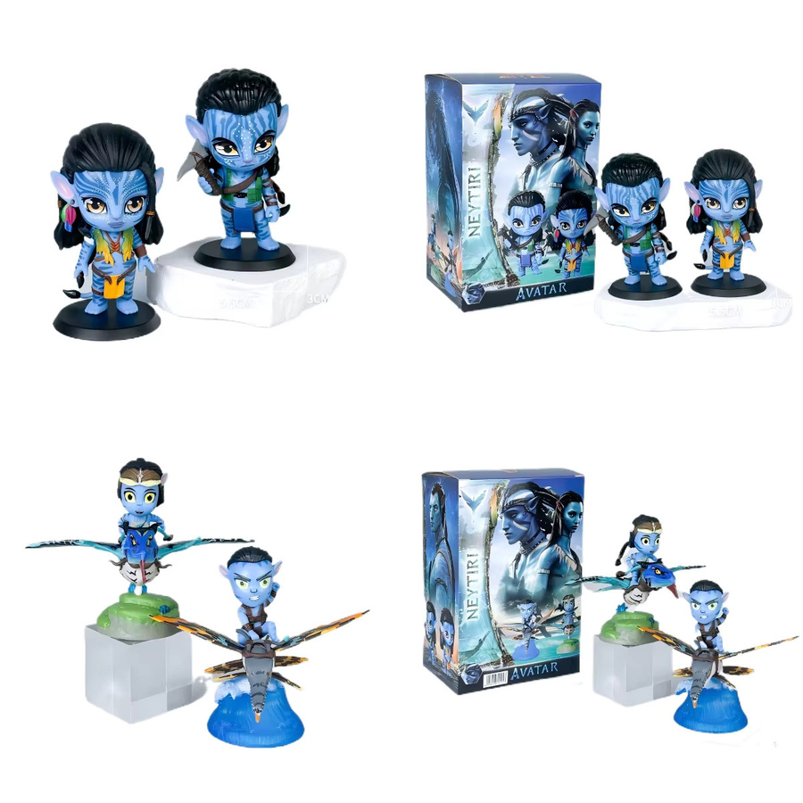 Bandai Avatar 2 Neytiri & Jake Sully PVC-Figur in Multicolor, handgefertigte Sammlerstatue für Fans, Höhe: 12 cm - Bild 5