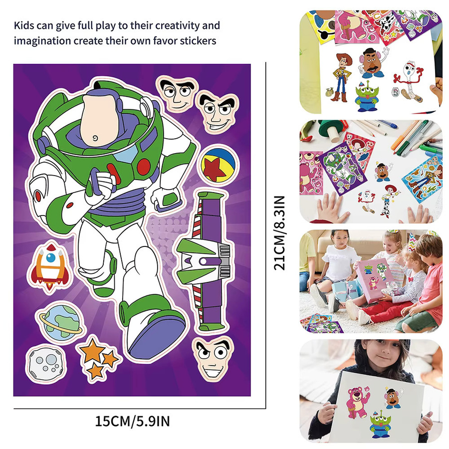 Disney Toy Story Puzzle-Aufkleber, 8/16 Blatt - Bild 2