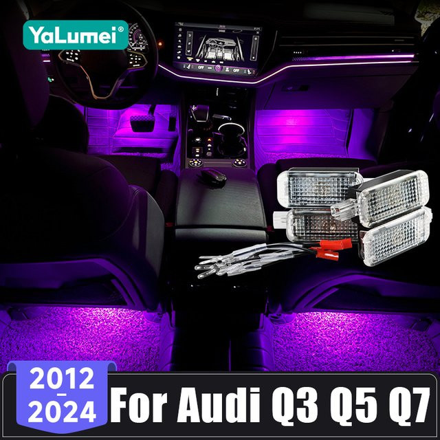YaLumei RGB Auto Fußraum Lampe für Audi Q3 8U FY Q5 8R Q7 4L 4M aus Kunststoff - Bild 1