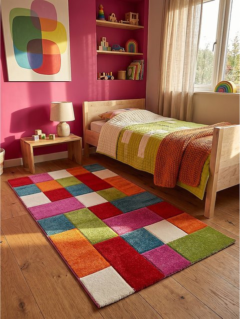 Pflegeleichter Kinderteppich CASOLA Kadima Mehrfarbig B: 80 cm, T: 150 cm - Bild 1