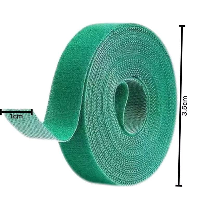Wiederverwendbare Nylon-Pflanzenbinder in Grün als verstellbare Pflanzenunterstützung mit Haken und Krawattenschlaufe für deinen Hausgarten - Bild 6