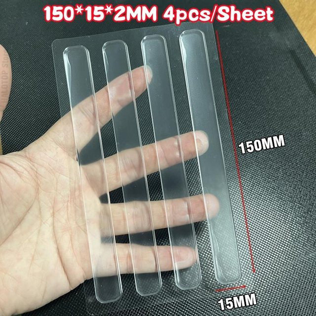 Selbstklebende Silikon Pufferpads in Transparent als Stoßschutz für Tür, Schrank und Möbel - Bild 1