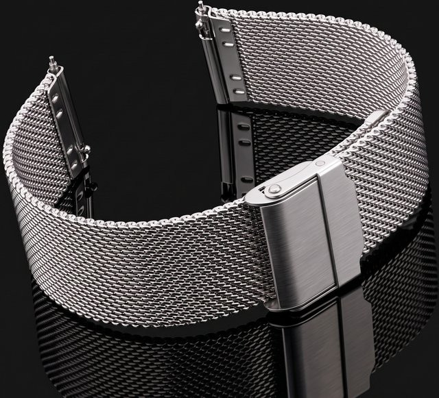 DUTRIEUX Uhrenarmband Milanese Mesh, Edelstahl, Silber, Unisex - Bild 1