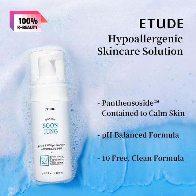 ETUDE SoonJung pH 6.5 Schaum-Gesichtsreiniger, 150 ml, Empfindliche Haut - Bild 1