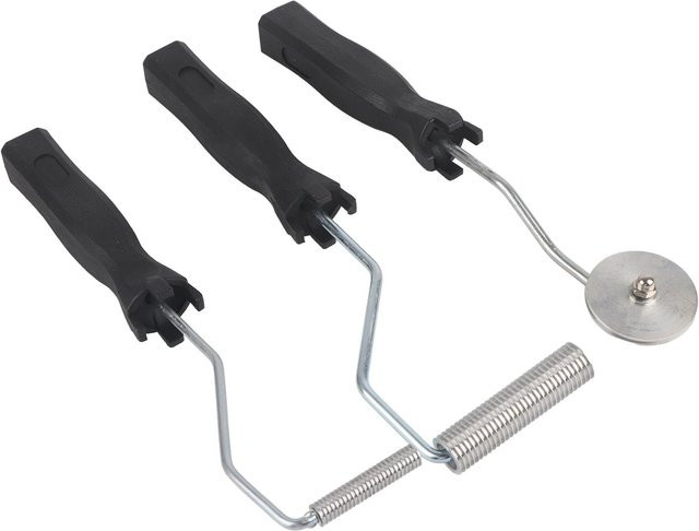 3er-Set Laminierroller aus Aluminiumlegierung und Fiberglas mit Sägezahn-Design in Schwarz für GFK-Formen - Bild 1