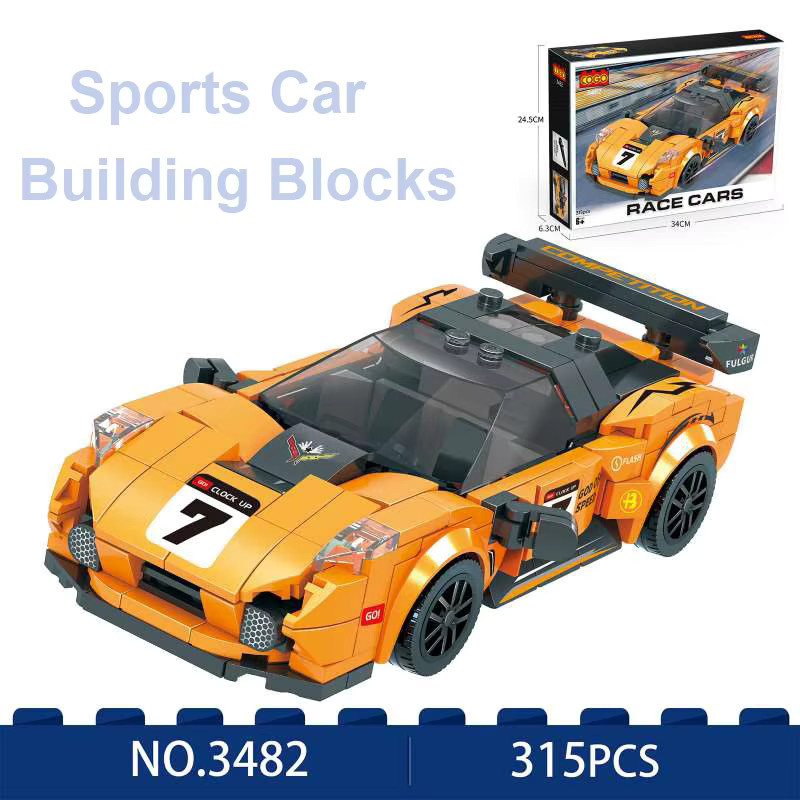 Wishiot PB Super Drift Racing MOC Set Bausteine Modell Kit für Sportwagen und Geländewagen aus Kunststoff - Bild 2