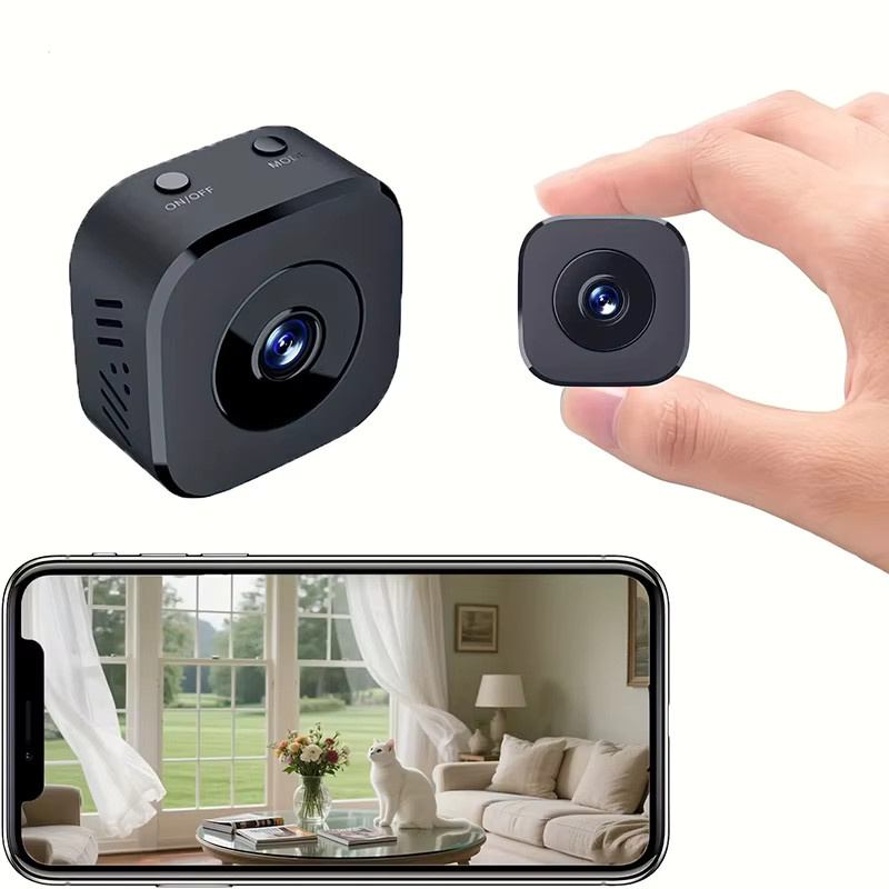 BMAD 6K Mini-Überwachungskamera Pro FullHD WiFi mit 2-Wege-Audio, Bewegungserkennung und Infrarot-Nachtsicht in Schwarz - Bild 6