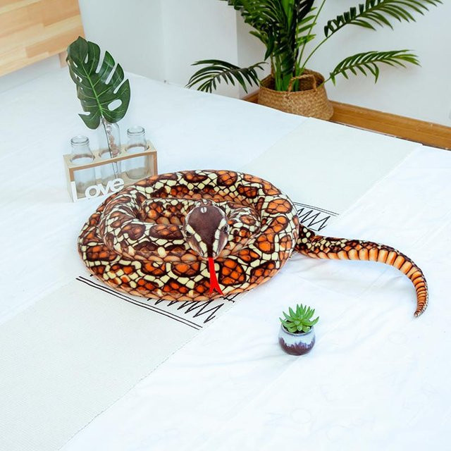 Yiran toy Schlangen-Stofftier, Riesige Boa Kobra, 300 cm, Bunt / Mehrfarbig - Bild 1