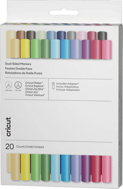 Cricut Ultimatives Set mit 10 doppelseitigen Stiften und Adapter, Multicolor - Bild 1